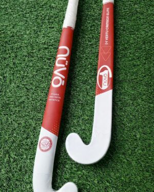 field hockey stick with carbon construction